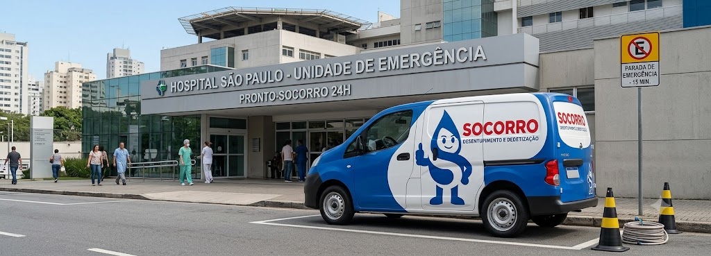 Profissional realizando Desentupimento e Manutenção Preventiva para Hospitais, Clínicas e Postos de Saúde em Indaial